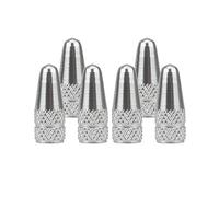 SENZEAL Bouchon de Valve de Pneu 6 Pièces Capuchon Bouchon de Valve, Presta Anodisé Vélo Bouchon, Anti-poussière de Vélo pour Bicyclette VTT, Valve de Pneu Vélo pour Route VTT Bicyclette (Argent)