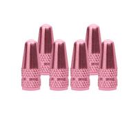 SENZEAL Bouchon de Valve de Pneu 6 Pièces Capuchon Bouchon de Valve, Presta Anodisé Vélo Bouchon, Anti-poussière de Vélo pour Bicyclette VTT, Valve de Pneu Vélo pour Route VTT Bicyclette(Rose)