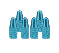 SENZEAL Bouchon de Valve de Pneu 6 Pièces Capuchon Bouchon de Valve, Presta Anodisé Vélo Bouchon, Anti-poussière de Vélo pour Bicyclette VTT, Valve de Pneu Vélo pour Route VTT Bicyclette (Bleu Ciel)