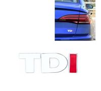 SENZEAL Emblème TDI Logo pour Audi Sticker Voiture Insigne badge Digital Métal Autocollant Auto Décoration