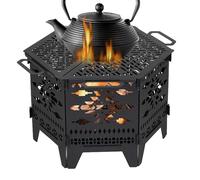 SENZZ Foyer portable, foyer extérieur, poêle à bois portable, poêle multifonction pour jardin, camping, chauffage extérieur, barbecue, feu de camp et pique-nique