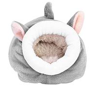SENZZ Maison de lit chaude pour hamster, hamster d'hiver en coton de 12,7 cm, maison de hamster chaude, mignonne antidérapante pour hamster, maison cachette pour há