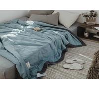 seokor Couette D'été, Couverture D'été Fraîche, Légère Et Respirante Couette Été Coton Lavé, Toutes Saisons Courtepointe Fine, Douce Et Confortable, Lavable en Machine(A1,200x220cm)