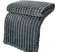 seokor Couverture Fausse Fourrure de Lapin, 100/150/180cm Doux Peluche Chaude Jeté de Canapé Polaire Moelleuse en Flanelle, Gris Vert Plaid Fourrure Grand pour Canapé, Fauteuil et lit(B,180x200cm)