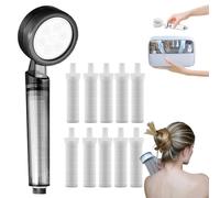 Seoni Pommeau De Douche, Pommeau De Douche Filtrant Seoni, Filtre Douche Anti Calcaire, Système De Triple Filtration, élimine Efficacement Le Chlore, Le Tartre Et Les Impuretés (Gris)