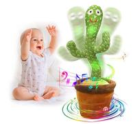 seOSTO Cactus Qui Danse et Répète, Jouet Bebe Cactus Qui Parle Peluche Musicale Bebe Jouets Interactif et éducatif Chantant Éclairage Kactus Cadeau pour Enfants De Intéressant Toys avec 120 Chansons