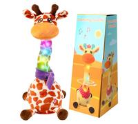 seOSTO Dancing Girafe Musicale Chantante Jouet Girafe Dansant et Torsadé, Jouet Interactif Lumineux et Chantant Enregistrement Et Répétition De Ce Que Vous Dites, Cadeaux pour Garçons Et Filles