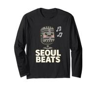 Seoul Beats Microphone Mignon K-Pop Musique Manche Longue