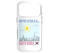 Seoul Corée du Sud Skyline Drapeau coréen Art Graphique Dessin Coque pour iPhone 17 Pro