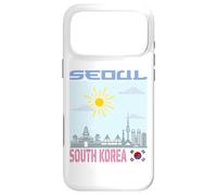 Seoul Corée du Sud Skyline Drapeau coréen Art Graphique Dessin Coque pour iPhone 17 Pro Max