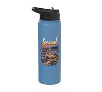 Séoul Corée Touriste Corée du Sud Voyage Stainless Steel Insulated Water Bottle