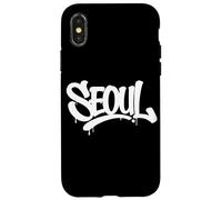 Seoul Graffiti City Street Art Handstyle Corée du Sud Coque pour iPhone X/XS
