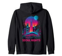 Séoul, horizon de la ville sud-coréenne, vie nocturne amusante Sweat à Capuche