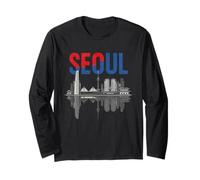 Seoul Skyline South Korea Cityscape Souvenir de Voyage Manche Longue