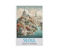 Seoul South Korea，Jigsaw Puzzles 1000 Pieces for Adults, Classic Puzzle Kids Puzzle Challenging and Difficult Puzzles for Adults and Teens（26x38cm）-FW14