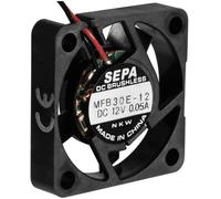 SEPA MFB30E12 Ventilateur axial 12 V/DC 4.0 m³/h (L x l x H) 30 x 30 x 6.5 mm