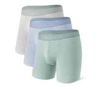 Separatec Slip Double Poche pour Homme Slip en Fibre de Bambou Doux et Respirant Slip à Bille Lot de 3