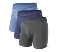 Separatec Slip Double Poche pour Homme Slip en Fibre de Bambou Doux et Respirant Slip à Bille Lot de 3