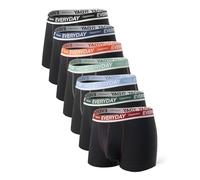 Separatec Slip Homme Lot de 7 Caleçon en Coton Poches Séparetées sous-vêtement Multi Pack Boxers Multicolore Chaque Couleur pour Chaque Jour