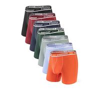 Separatec Slip Homme Lot de 7 Caleçon en Coton Poches Séparetées sous-vêtement Multi Pack Boxers Multicolore Chaque Couleur pour Chaque Jour