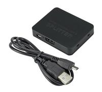 Séparateur 1 en 2 en 4K compatible HDMI, pour double moniteur, duplicateur/miroir uniquement séparateur 1 à 2 amplificateur pour 3D 1080P