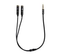 Séparateur Audio Jack 3.5mm de qualité, cordon adaptateur d'extension Aux plaqué or pour Microphone d'ordinateur, offre spéciale