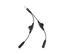 Séparateur Audio stéréo en Y for Casque d'écoute, Cordon de câble de 3.5mm avec Commandes #69051
