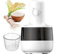 Séparateur automatique de son de riz, 3 minutes pour produire du riz, 320 ml avec précision de fraisage à 7 vitesses, fraiseuse électrique de riz de 200 W pour la maison