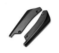 Séparateur Becquet Lèvre Avant Bande De Pare-Choc Universelle pour Avant Et Arrière Voiture Séparateur Lèvre Ailes Becquet Extension Jupe Latérale(Noir)