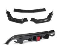 Séparateur Becquet Lèvre Avant pour Q50 Standard/Version Sport 2014-2017 Voiture Avant + Arrière Pare-Chocs Lèvre Ensemble Diffuseur Becquet Garde Tablier avec Feu Stop(F)