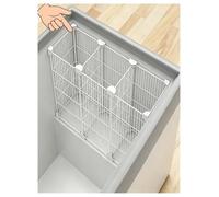 Séparateur Congélateur Coffre, 47cm Hauteur Panier Rangement Métal | Grille métallique robuste; rangement congélateur; optimise l'espace; facile à installer(130x47x47cm/51.2x18.5x18.5in)