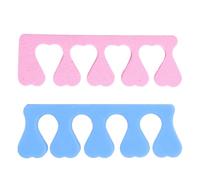 Séparateur D’orteils en Mousse Eva, 2 Pièces pour Pédicure | Forme Cœur, Léger et Facile à Transporter, Protège le Vernis Frais, pour Ongles D’orteils Couleur Aléatoire