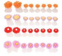 Séparateur D’orteils en Silicone, Motif Marguerite, 32 Pièces | Vernis à Ongles Humide, Stabilisation des Orteils, Usage Maison, Assortiment Coloré, Femmes et Passionnées