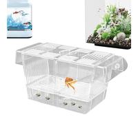 Séparateur d'aquarium - Boîte à poissons pour nouveau-né, boîte d'élevage Hassle-Fre | Boîte d'élevage de poissons pour aquarium, incubateur d'écloserie pour bébés poissons, crevettes, poissons-clowns