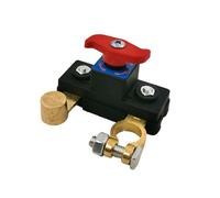 Séparateur de batterie 100 A 12 V/24 V, interrupteur automatique pôle négatif avec courant de crête 1000 A, mécanisme de serrage étanche pour connexion sécurisée, matériau en alliage pour camping-cars