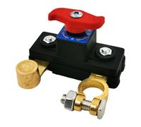 Séparateur de batterie de voiture 12 V/24 V - Corps principal en laiton/ABS ignifuge - Contrôle à raccord rapide pour camping-cars, bateaux, camions et plus encore - Interrupteur de sécurité haute