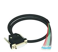 Séparateur de bornier à ressort DB15, 1 pièce, Module d'interface à montage sur Rail DIN d-sub, Port série 232(Female 3Meter)