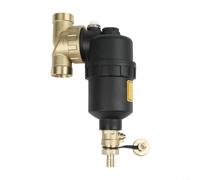 Séparateur de boue magnétique pour chauffage au sol DN20 DN25 DN32 Filtre de chauffage de 1 pouce avec filet en acier inoxydable et valve de vidange noir (DN25)