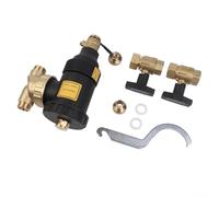 Séparateur de boues magnétique pour chaudière - Filtre de chauffe-eau pour systèmes CVC, piège à saleté pour chauffage central avec maille en acier inoxydable, élimination de la rouille et des