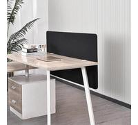 Séparateur de Bureau à Pince 2 Pieds Haut, Panneau confidentialité insonorisé Portable avec Pinces, 40 50 60 100 120 CM Longueur for modestie, Universel(Black,Lenght 60cm/23.6 in)