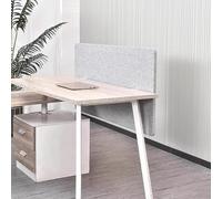 Séparateur de Bureau à Pince 2 Pieds Haut, Panneau confidentialité insonorisé Portable avec Pinces, 40 50 60 100 120 CM Longueur for modestie, Universel(Light Grey,Lenght 50cm/19.6 in)