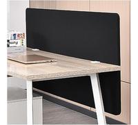 Séparateur de Bureau à Pince, Panneau de confidentialité de Bureau insonorisé Portable, modestie for se Tenir Debout(Black,Lenght 60 cm/23.6 in)