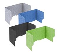 Séparateur de bureau acoustique 60/80/100 cm - Réduction du bruit pour une meilleure mise au point - Idéal pour l'école, la maison et la bibliothèque - Disponible en gris bleu et vert