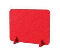 Séparateur de bureau acoustique autonome avec base - Idéal pour bureau, espace de travail, bibliothèque, bureau à domicile - Rouge - 60 x 120 cm