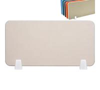 Séparateur de Bureau Acoustique Autonome, cloison de Protection Contre Les éternuements Portable pour Bureau, Salle de Classe, Poste de Travail, Grille de séparation en Tissu(Khaki,100X30cm)