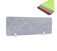 Séparateur de Bureau Acoustique, écran de Panneau de confidentialité autoportant insonorisant, cloison en Feutre réduisant Le Bruit pour Table de Bureau de Salle(Light Gray,30 * 100cm)