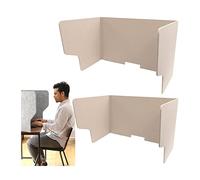 Séparateur de bureau acoustique, séparateur de bureau autoportant, panneau 2 pièces, idéal pour la maison et la salle de classe