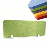 Séparateur De Bureau, Cloison Acoustique De Bureau- Coins Arrondis Pour Bureau À Domicile, Salle space D'étude Individuel Et Bureau En Open Space(Green,30x100cm/11.8x39.4in)