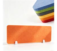 Séparateur De Bureau, Cloison Acoustique De Bureau- Coins Arrondis Pour Bureau À Domicile, Salle space D'étude Individuel Et Bureau En Open Space(Orange,30x120cm/11.8x47.2in)