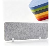 Séparateur De Bureau, Cloison Acoustique De Bureau- Coins Arrondis Pour Bureau À Domicile, Salle space D'étude Individuel Et Bureau En Open Space(Gray,30x100cm/11.8x39.4in)